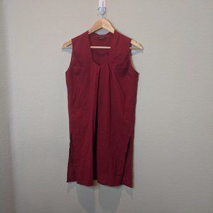 Daaman Flowing Red Short Dress with Side Slits S